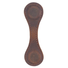 Marque page magnétique en cuir marron