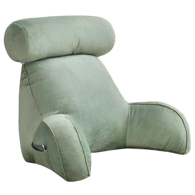 coussin de lecture ergonomique vert