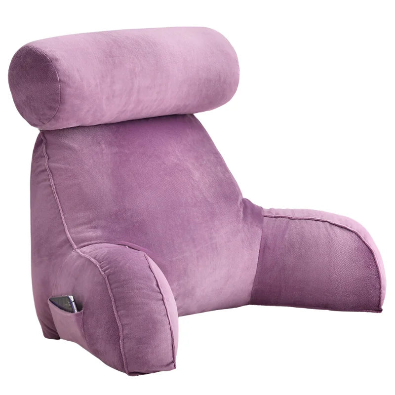 coussin de lecture ergonomique violet