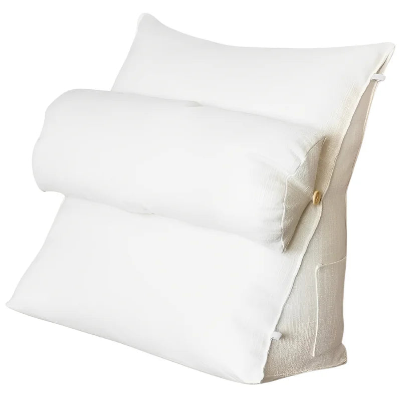 coussin de lecture pour lit beige